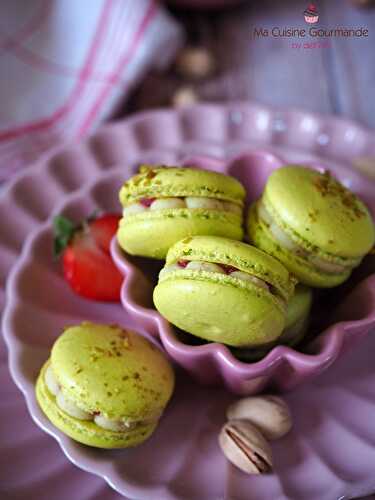 Macarons Fraise Pistache