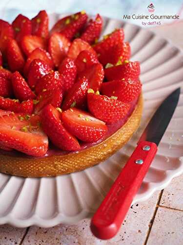 Tarte toute Simple Fraise Pistache