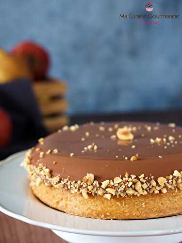 Tarte Chocolat et Caramel Noisette