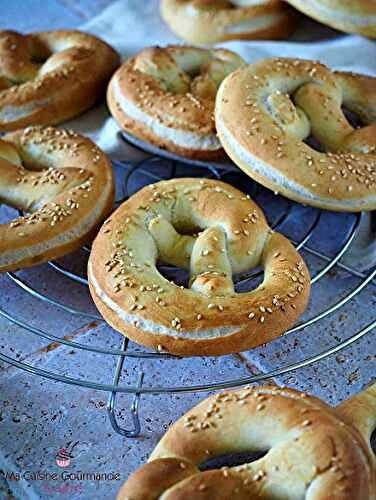 Bretzels au Sésame {sur poolish}