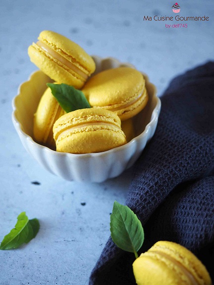 Macarons Citron Basilic