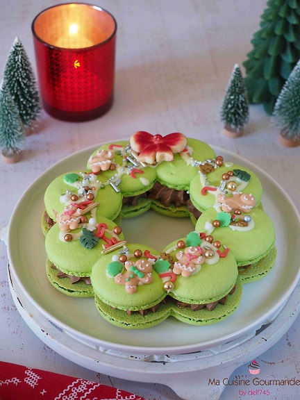 Couronne de Macaron de Noël