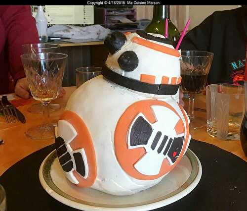 CAKE DESIGN BB8 STAR WARS VII (Recette maison)