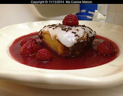 COEUR FONDANT CHOCOLAT BLANC FRAMBOISE (recette adaptée de tupperware)