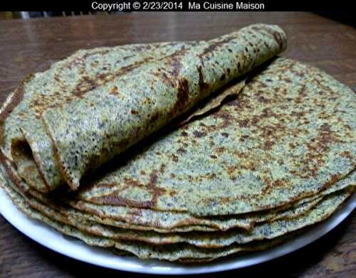CRÊPES A LA FARINE DE LENTILLES (recette ferme du Blot)