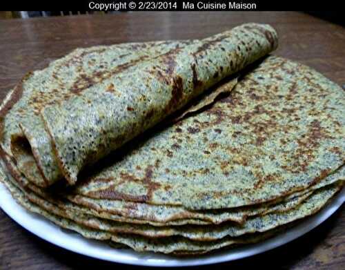 CRÊPES A LA FARINE DE LENTILLES (recette ferme du Blot)