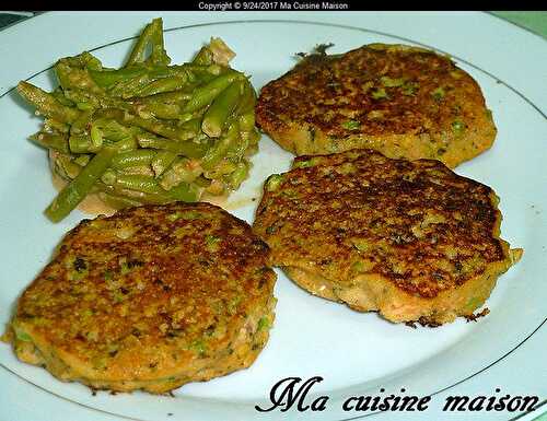 GALETTE DE POIS CHICHE ET PETITS POIS CAROTTES (Recette maison)