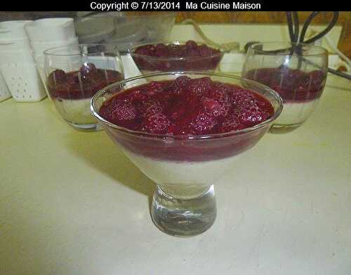 PANNA COTTA FRAMBOISE (recette maison)