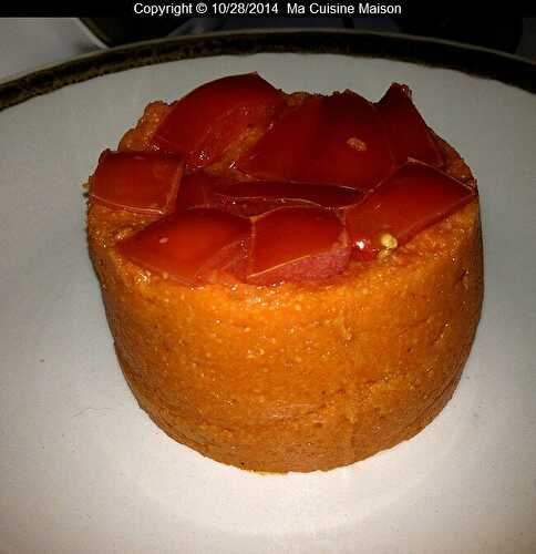 POLENTA A LA PUREE DE TOMATE (recette maison)