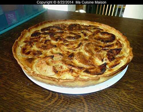 TARTE POMME RHUBARBE (recette maison)