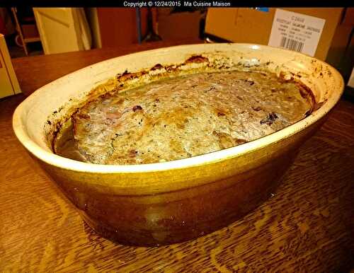 TERRINE DE CHEVREUIL FORESTIERE AU VERJUS (Recette maison)