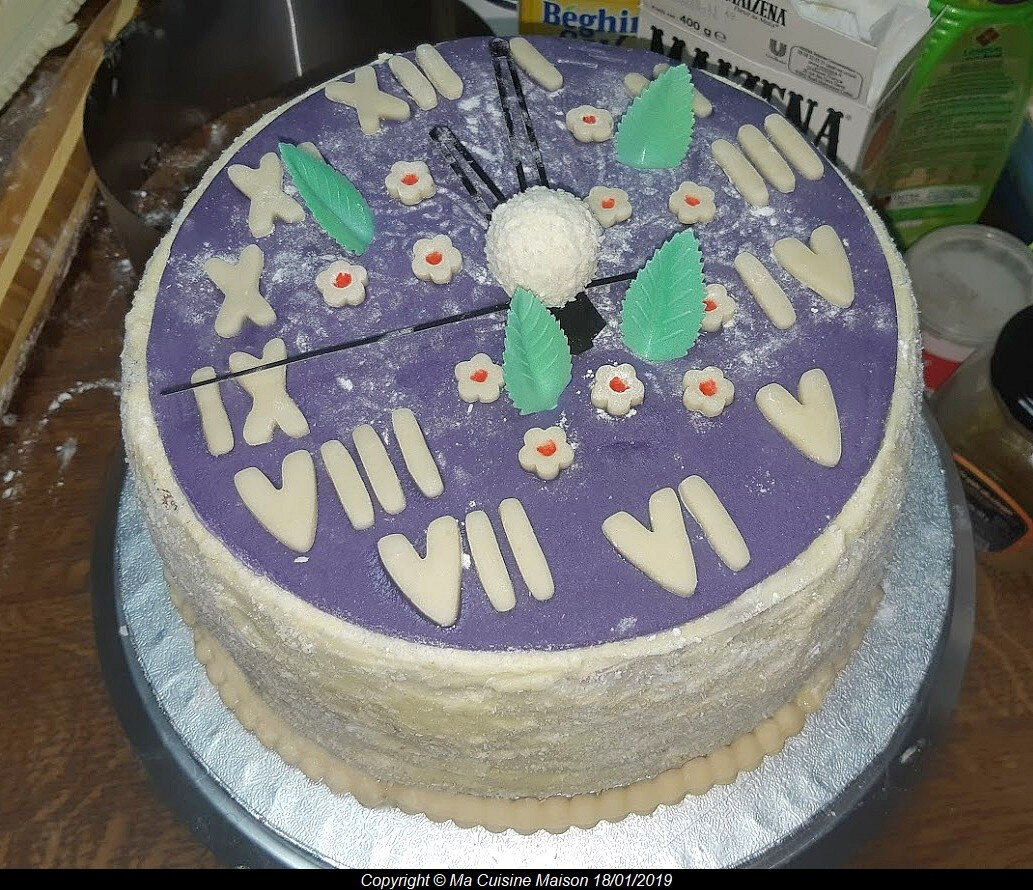 GATEAU HORLOGE PINA COLADA (recette maison) 