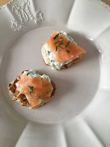 Blinis aux pommes de terre et saumon