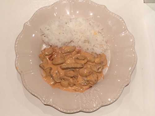 Boeuf stroganoff