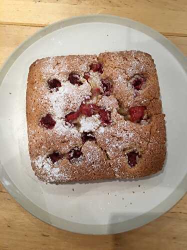 Financier aux framboises