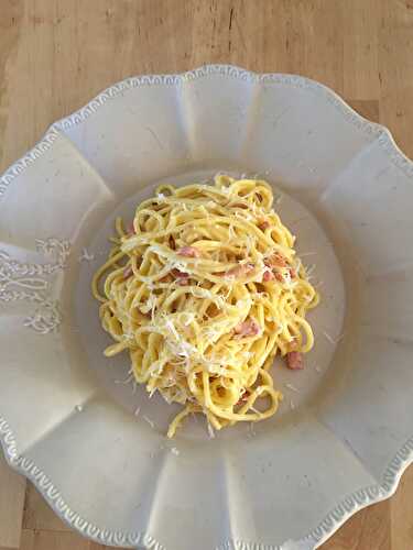 Les vrais spaghetti carbonara