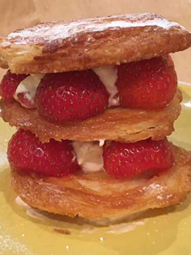 Mille-feuille aux fraises ou framboises