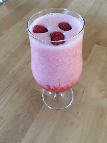 Milshake banane framboise