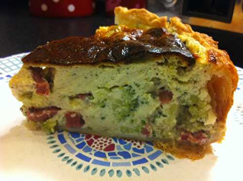 Quiche au brocoli et roquefort