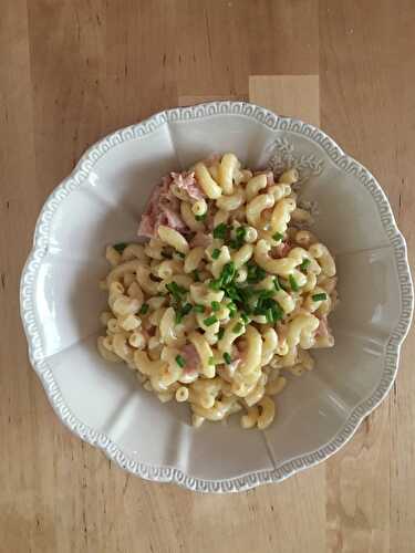 Risotto aux coquillettes et jambon