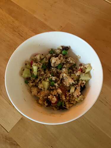 Salade de quinoa au maquereau/thon