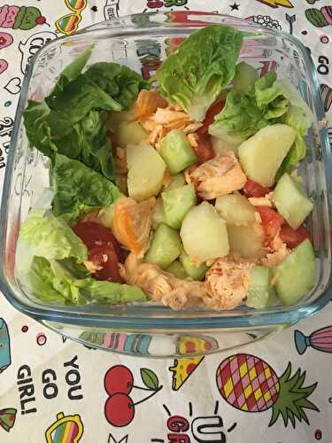 Salade froide au saumon