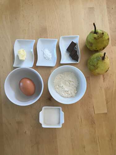 Gateau léger au chocolat et poire