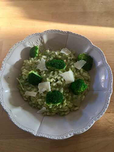 Risotto au brocoli et menthe de Cyril Lignac