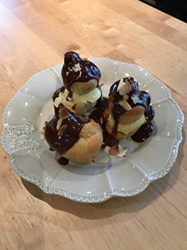 Profiteroles au chocolat