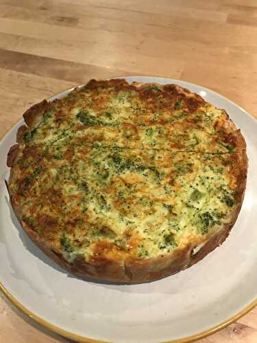 Quiche légére au brocoli et saumon