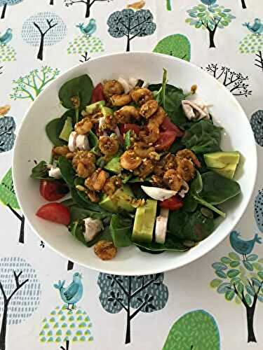 Salade de crevettes marinés aux avocat