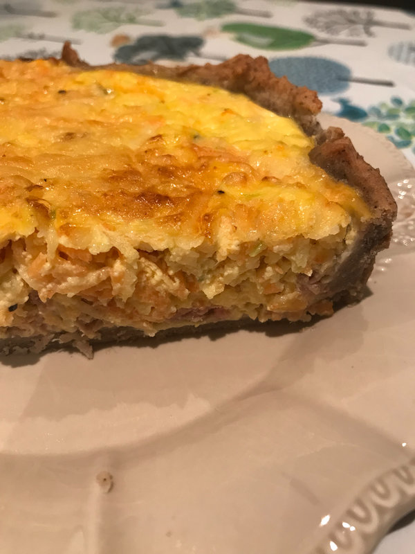 Quiche légére aux légumes et au thon