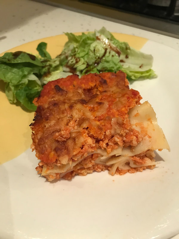 Lasagne légère au poulet