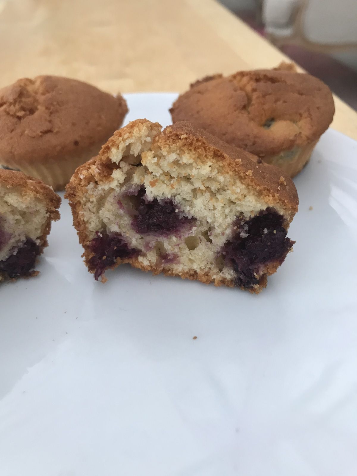 Muffins aux mûres
