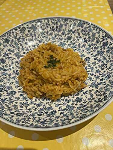 Risotto léger aux poireaux et chorizo