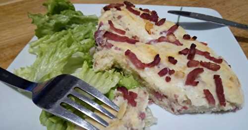 La fougasse aux oignons et lardons