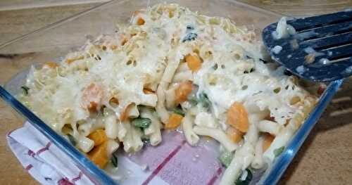 Le gratin de pâtes aux légumes