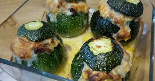 Les courgettes rondes farcies