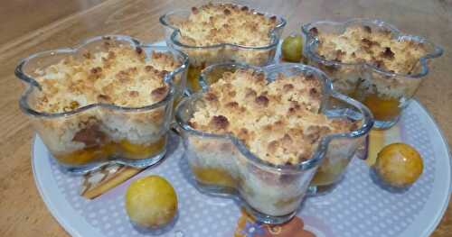 Les crumbles aux mirabelles