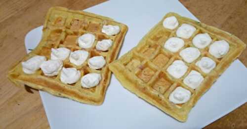 Les gaufres salées et leur chantilly parmesan