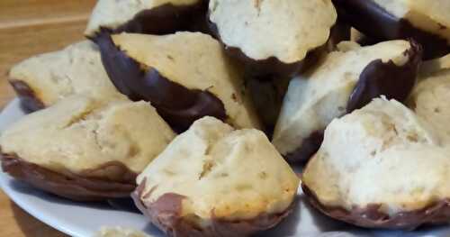 Les madeleines à la banane et au chocolat