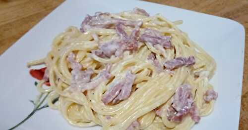 Les pâtes à la carbonara