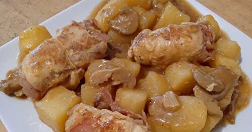 Les roulés de poulet au bacon et au comté 