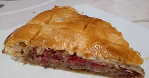 La galette aux framboises et chocolat blanc