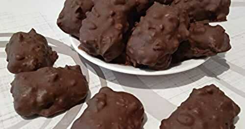 Les petits rochers au chocolat praliné noisette