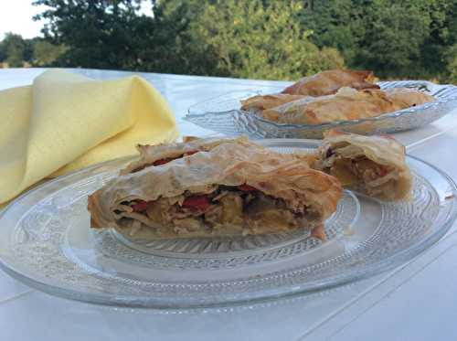 Feuilles de brick MAISON farcies au thon et aux légumes du soleil