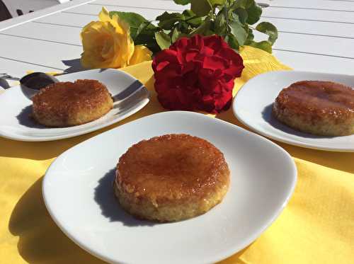 Gâteau de semoule au tapioca et caramel maison