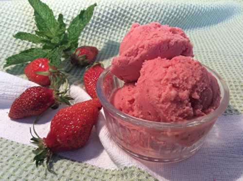 Glace à la fraise, recette maison