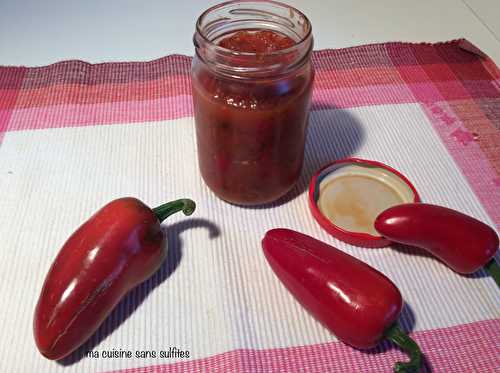 Purée de piment maison sans additifs ni conservateurs