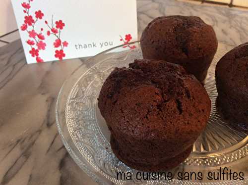 Recette de muffins au chocolat sans gluten, pour dire merci à ma zine 